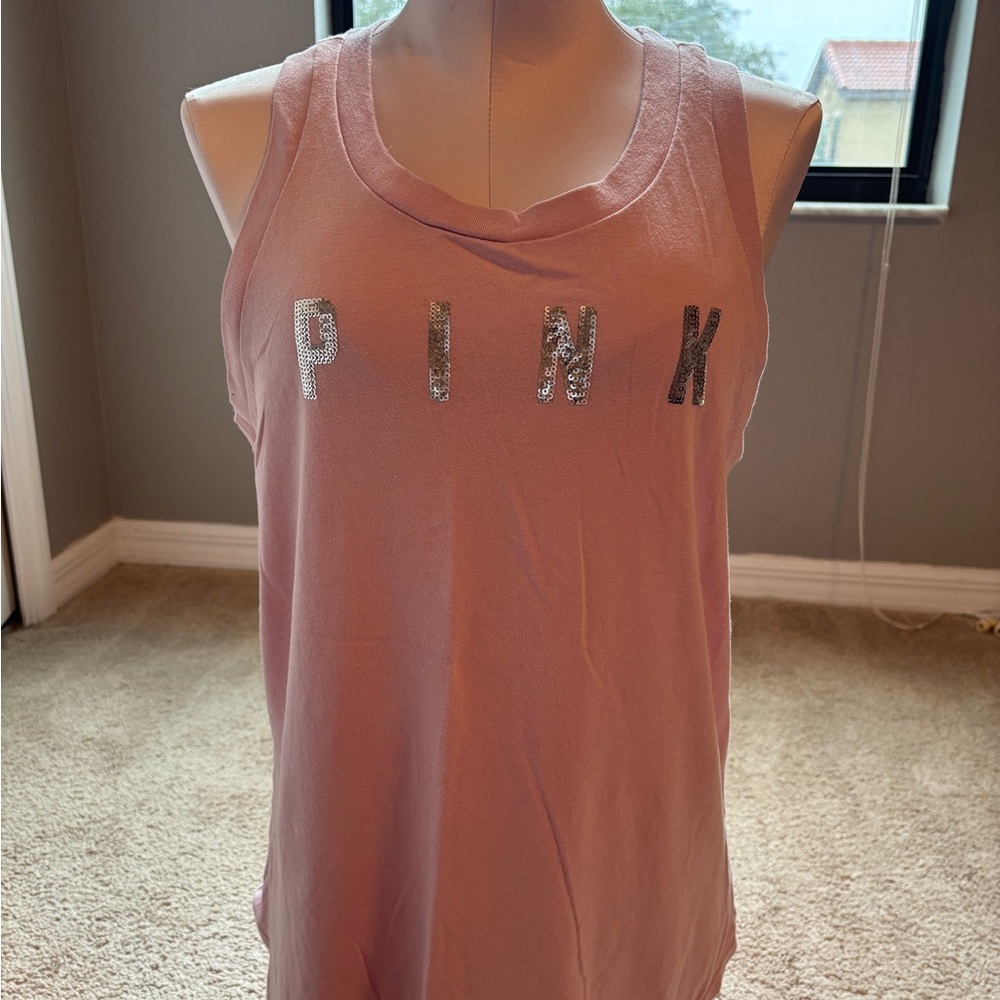 Pink bling tank